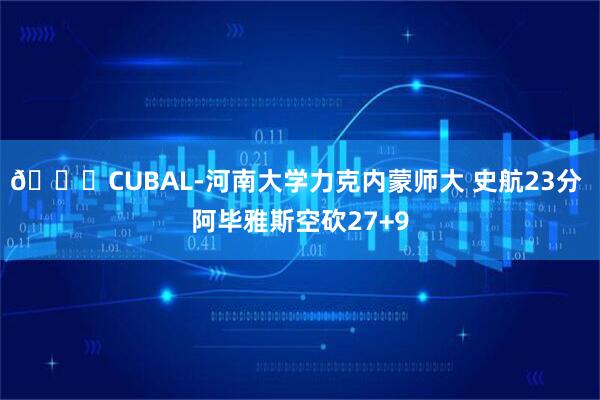 🏀CUBAL-河南大学力克内蒙师大 史航23分 阿毕雅斯空砍27+9