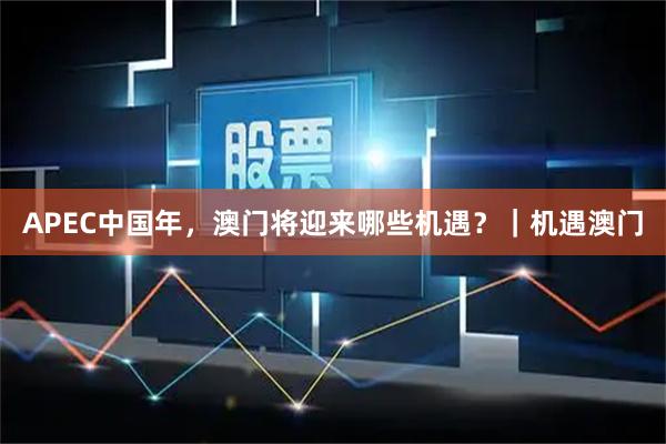 APEC中国年，澳门将迎来哪些机遇？｜机遇澳门